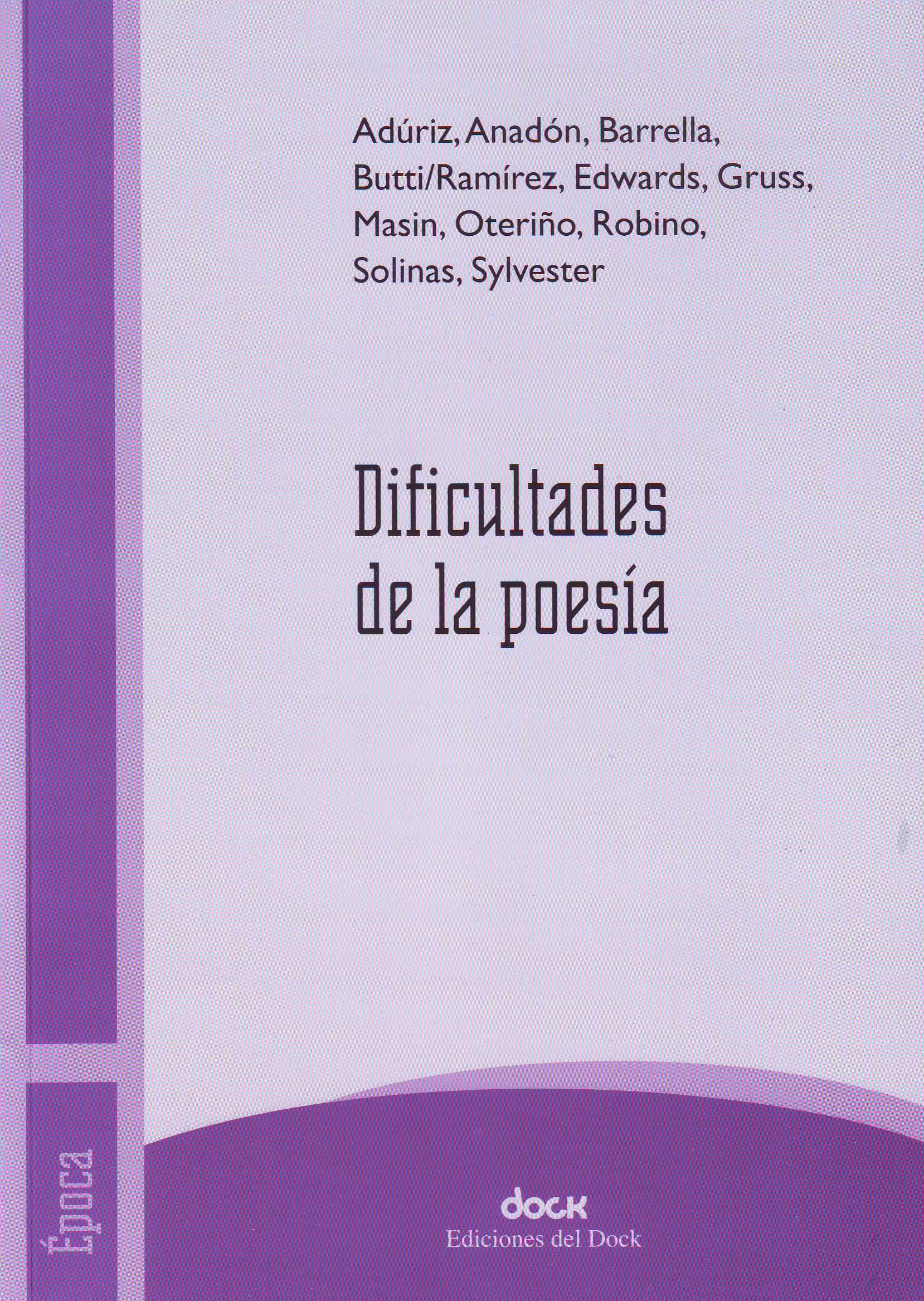 Dificultades de la poesía